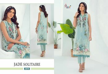 SHREE FABS JADE SOLITAIRE COTTON PRINT EMBROIDERY PAKISTANI SUITS SURAT