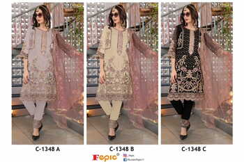 FEPIC ROSEMEEN C 1348 GEORGETTE PAKISTANI SUITS AT SURAT