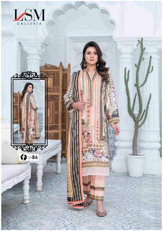 LSM GALLERIA FIRDOUS QUEEN VOL 8 LAWN KARACHI SUITS MANUFACTURER 