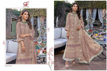 GUL FARAZ 510 SERIES FOUX GEORGETTE PAKISTANI SUITS CATALOGUE