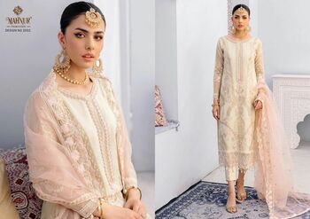 MAHNUR FASHION MAHNUR VOL 2 GEORGETTE PAKISTANI SUITS AT SURAT