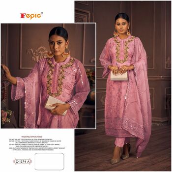 FEPIC ROSEMEEN C 1274 COLOURS DESIGNER PAKISTANI SUITS SUPPLIER