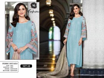 VS FASHION D.NO 1071 PAKISTANI SUITS SUPPLIER SURAT