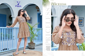 VIYAA DESIGNER POPSTAR VOL 3 READYMADE COTTON KURTI SUPPLIER IN SURAT