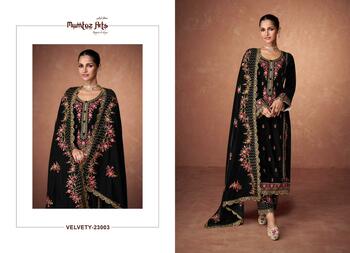 MUMTAZ ARTS VELVETY PREMIUM VELVET SUITS WHOLESALER SURAT