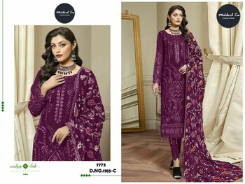 MEHBOOB TEX D.NO 1185 GEORGETTE SALWAR SUITS DISTRIBUTOR IN SURAT