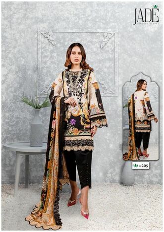 JADE CRIMSON VOL 2 KARACHI LAWN SUITS MANUFACTURER SURAT