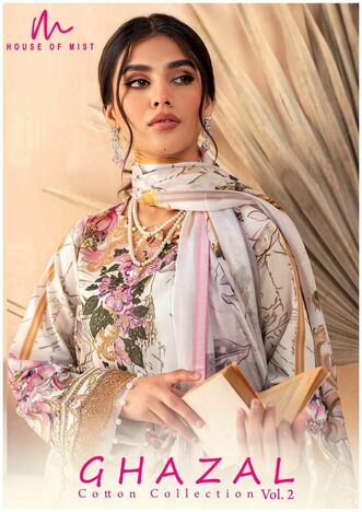 HOUSE OF MIST GHAZAL VOL 2 DESIGNER KARACHI SUITS NEW CATALOGUE