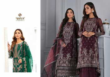 MAHNUR FASHION MAHNUR VOL 2 GEORGETTE PAKISTANI SUITS AT SURAT