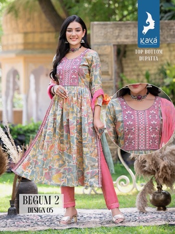 KAYA BEGUM VOL 2 NYRA CUT KURTIS LATEST CATALOGUE