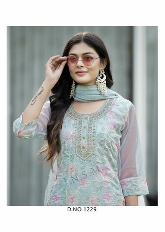 KUMB ROLEX READYMADE ORGANZA KURTIS CATALOGUE SUPPLIER IN SURAT