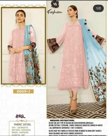 VS FASHION D.NO 69 PAKISTANI GEORGETTE SUITS SUPPLIER SURAT