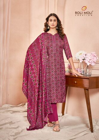 ROLI MOLI ZEENAT SALWAR SUITS CATALOGUE WHOLESALER IN SURAT