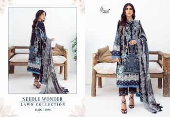 SHREE FABS NEEDLE WONDER LAWN COLLECTION 3096 TO 3103 SERIES PAKISTANI SUITS