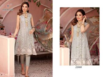 HOOR TEX  22007 TO 22008 LAWN COTTON PAKISTANI SUITS LATEST CATALOGUE