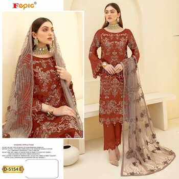 FEPIC ROSEMEEN D 5154 COLOURS GEORGETTE PAKISTANI SUITS CATALOGUE