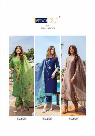 ANJU FABRICS INSTAGIRL VOL 4 KURTI PANT WITH DUPATTA 3 PC SET CATALOGUE