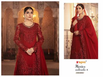 FEPIC ROSEMEEN MARIA B EMBROIDE VOL 4 PAKISTANI SUITS