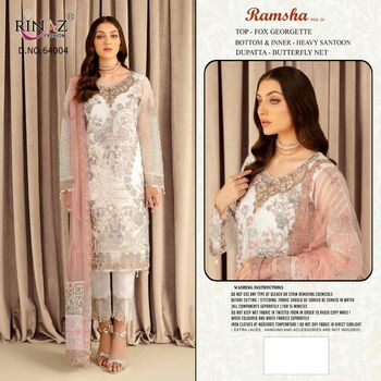 RINAZ FASHION RAMSHA VOL 24 FOUX GEORGETTE PAKISTANI SUITS SURAT