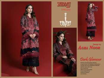 AGHA NOOR SHIDDAT VOL 4 JAM SATIN COTTON PRINT KARACHI SUITS