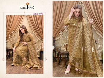 ASIM JOFA 7774 & 7775 SERIES EMBROIDERED PAKISTANI SUITS