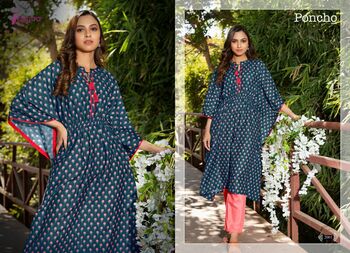 PSYNA PONCHO VOL 2 DIGITAL PRINTED KAFTAN AT SURAT