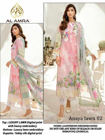 AL AMRA ANAYA LAWN PAKISTANI SUITS