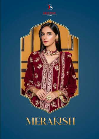 DEEPSY SUITS MERAKISH PAKISTANI VELVET SUITS FOR WINTER COLLECTION 2021