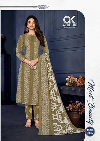 AL KARAM SAHIBA SIGNATURE PRINTS COTTON KARACHI SUITS AT BEST PRICE