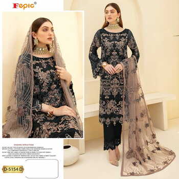 FEPIC ROSEMEEN 5154 GEORGETTE WITH EMBOIRDERY PAKISTANI SUITS