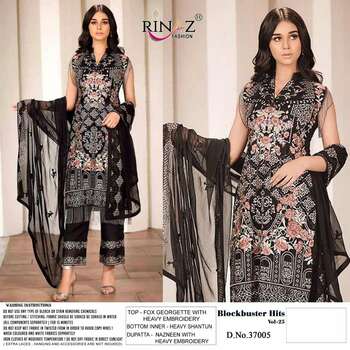 RINAZ FASHION BLOCK BUSTER VOL 25 PAKISTANI GEORGETTE SUITS AT SURAT