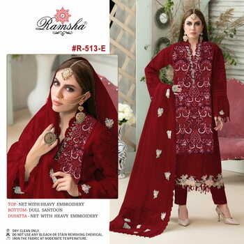 RAMSHA PRESENT R 513 NX PAKISTANI SALWAR KAMEEZ WHOLESALER