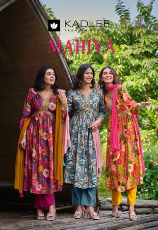 KADLEE MAHIYA HANDWORK EMBROIDERY KURTIS DISTRIBUTOR IN SURAT