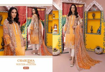 SHREE FABS CHARIZMA CHUNRI WINTER COLLECTION PASHMINA SUITS CATALOGUE