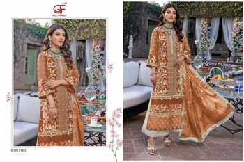 GUL FARAZ 510 SERIES FOUX GEORGETTE PAKISTANI SUITS CATALOGUE