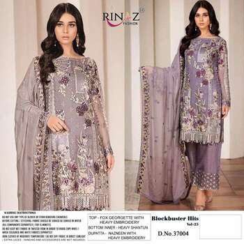 RINAZ FASHION BLOCK BUSTER VOL 25 PAKISTANI GEORGETTE SUITS AT SURAT