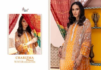 SHREE FABS CHARIZMA CHUNRI WINTER COLLECTION PASHMINA SUITS CATALOGUE