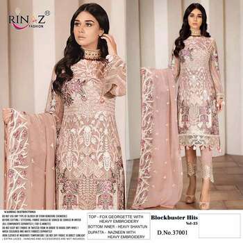 RINAZ FASHION BLOCK BUSTER VOL 25 PAKISTANI GEORGETTE SUITS AT SURAT