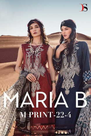 DEEPSY SUITS MARIA B M PRINT 22 VOL 4 1871 TO 1878 SERIES PAKISTANI SUITS CATALOGUE