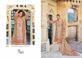 SHREE FABS BIN SAEED LAWN COLLECTION VOL 8 PAKISTANI SUITS WHOLESALER