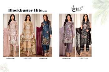 RINAZ FASHION BLOCK BUSTER VOL 25 PAKISTANI GEORGETTE SUITS AT SURAT