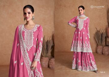 GULKAYRA DESIGNER VAMIKA SILK SALWAR KAMEEZ DISTRIBUTOR IN SURAT