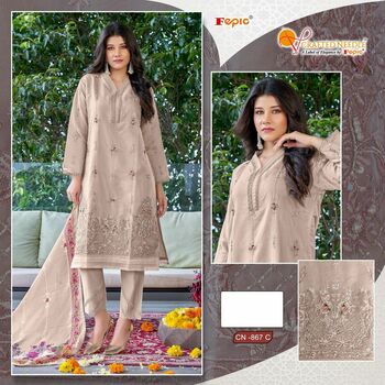 FEPIC CRAFTED NEEDLE CN 867 READYMADE PAKISTANI KURTIS SUPPLIER IN SURAT