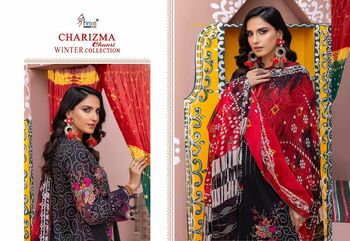 SHREE FABS CHARIZMA CHUNRI WINTER COLLECTION PASHMINA SUITS CATALOGUE