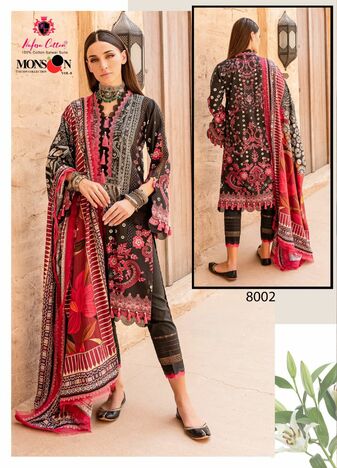 NAFISA COTTON MONSOON VOL 8 PURE COTTON KARACHI SUITS JETPUR