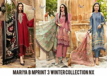 SHREE FABS MARIYA B M PRINT WINTER COLLECTION VOL 3 NX PAKISTANI SUITS