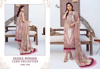 SHREE FABS NEEDLE WONDER LAWN COLLECTION 3096 TO 3103 SERIES PAKISTANI SUITS