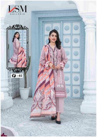 LSM GALLERIA FIRDOUS QUEEN VOL 8 LAWN KARACHI SUITS MANUFACTURER 