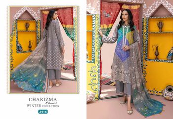 SHREE FABS CHARIZMA CHUNRI WINTER COLLECTION PASHMINA SUITS CATALOGUE