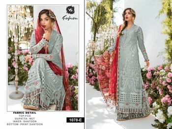 VS FASHION D.NO 1078 PAKISTANI SUITS SUPPLIER SURAT